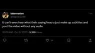 An X user claims James and Curry's quotes were made up